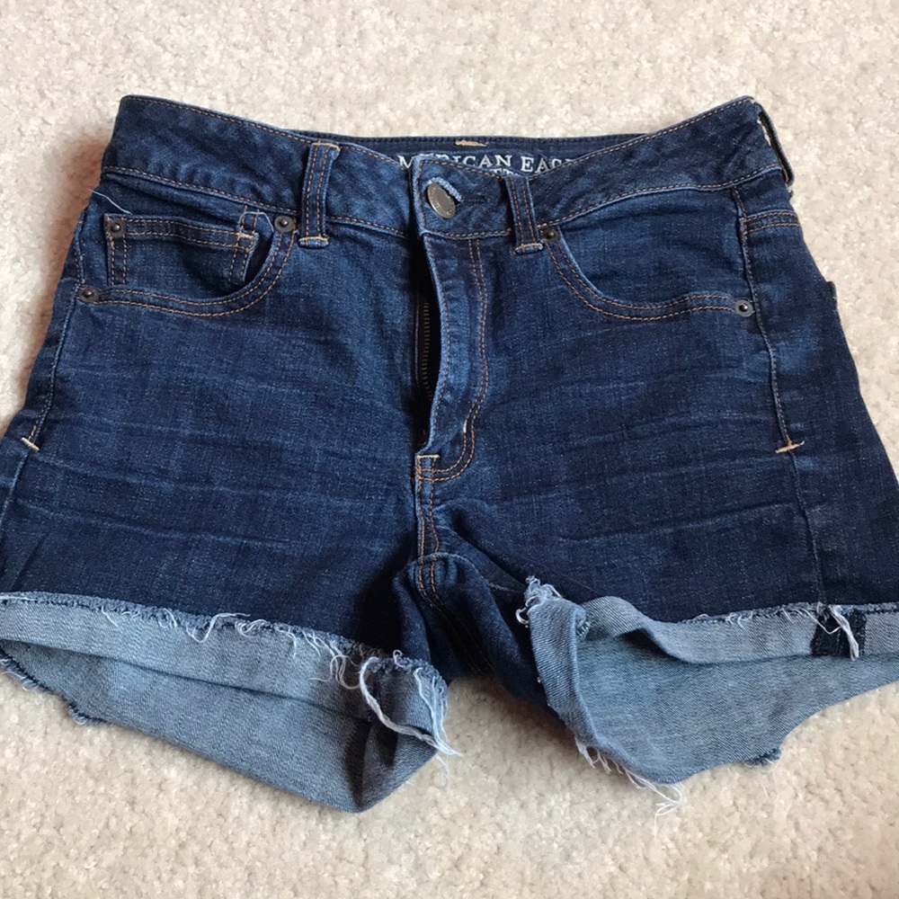 American Eagle high rise jean shorts